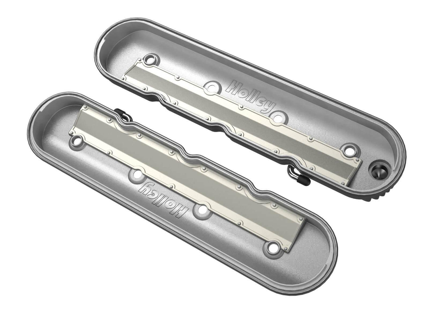 Vintage Series Finned LS Valve Covers, Standard Height - Polished - 241-131