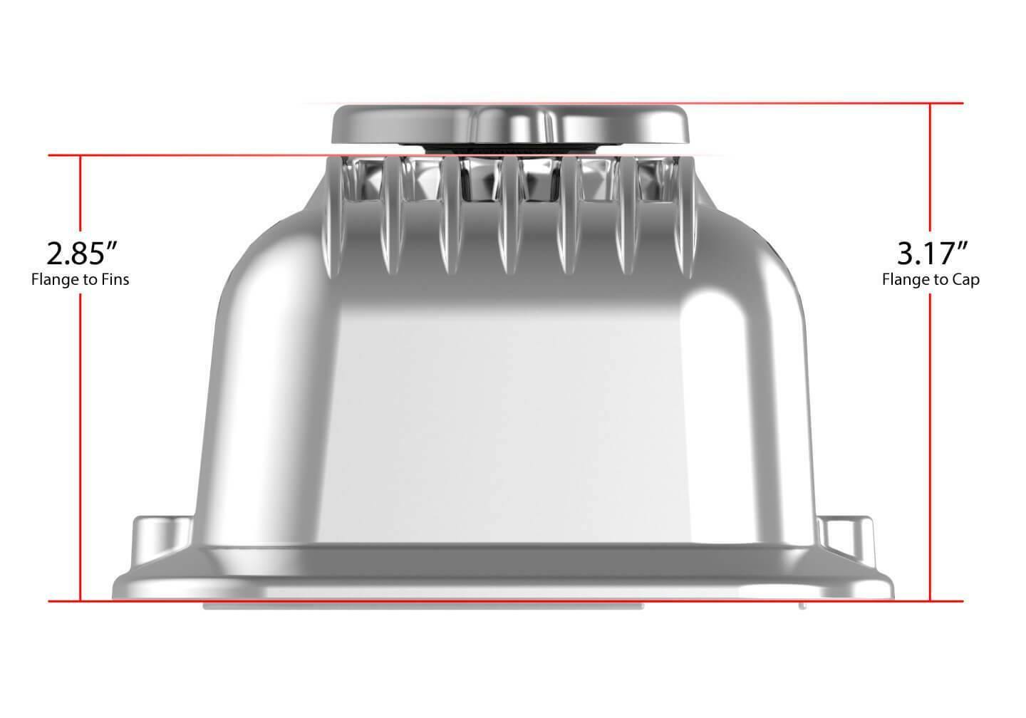 Muscle Series Valve Covers for Small Block Chevy Engines Polished Finish 241-137