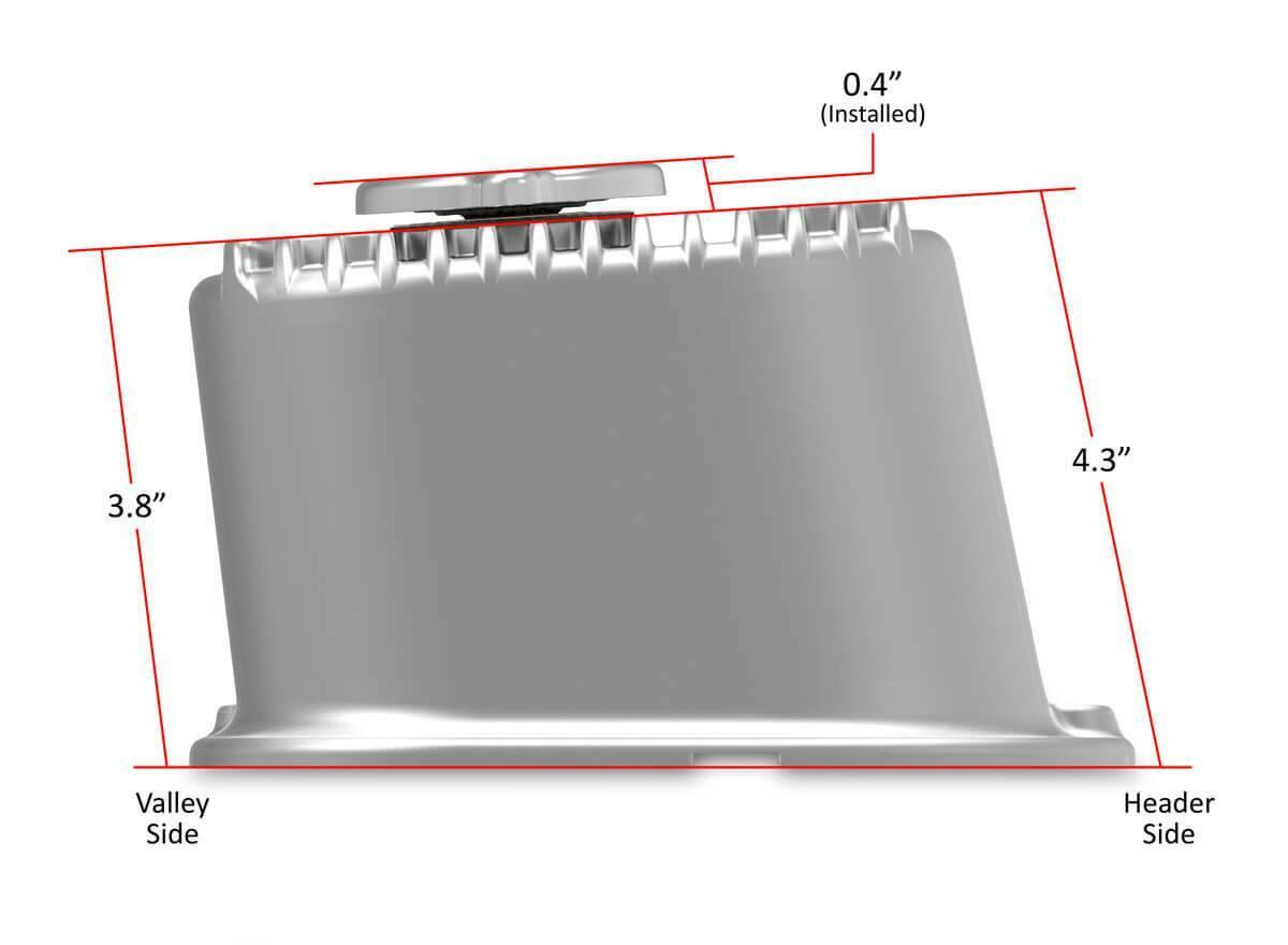 Tall M/T Valve Covers for Big Block Chevy Engines - Natural Cast Finish 241-150