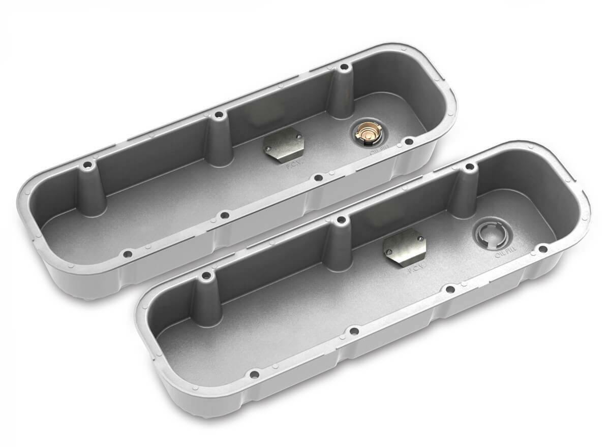 Tall M/T Valve Covers for Big Block Chevy Engines - Natural Cast Finish 241-150