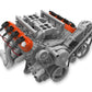 Tall LS Valve Covers - Factory Orange - 241-164