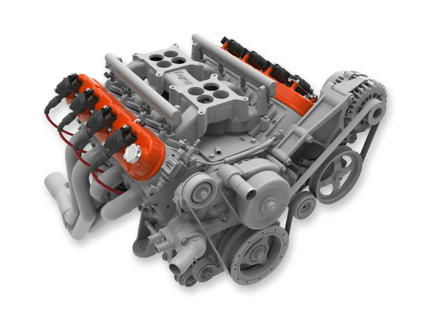 Tall LS Valve Covers - Factory Orange - 241-164