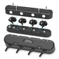 2-Pc LS Vintage Series Valve Covers - Satin Black Machined Finish - 241-172