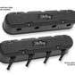2-Pc LS Vintage Series Valve Covers - Satin Black Machined Finish - 241-172