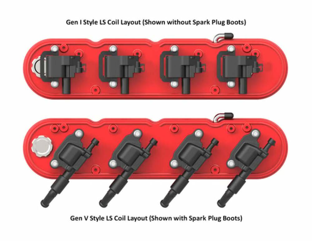 Fits 2001-17 Silverado 2500 HD 2-Piece Vintage Valve Cover-GenIII/IV LS 241-174