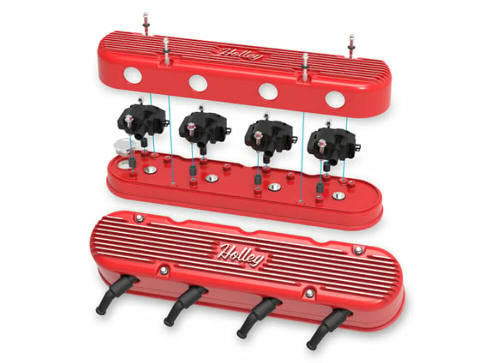 Fits 2001-17 Silverado 2500 HD 2-Piece Vintage Valve Cover-GenIII/IV LS 241-174