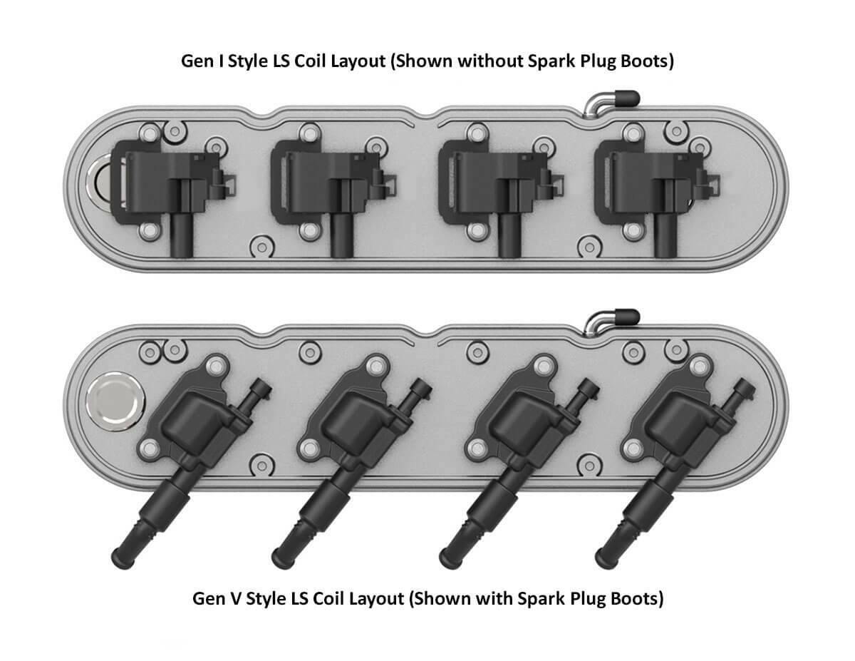 2-Pc LS Chevrolet Script Valve Covers - Natural Finish - 241-175