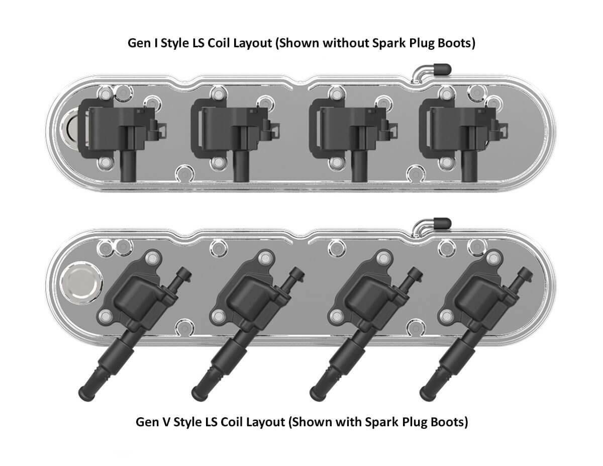 2-Pc LS Chevrolet Script Valve Covers - Polished Finish - 241-176