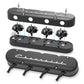 2-Pc LS Chevrolet Script Valve Covers - Black Machined Finish - 241-177