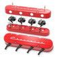 2-Pc LS Chevrolet Script Valve Covers - Gloss Red Machined Finish - 241-179