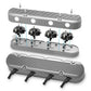 2-Pc LS Finned Valve Covers - Natural Finish - 241-180