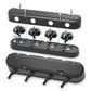 2-Pc LS Finned Valve Covers - Black Machined Finish - 241-182