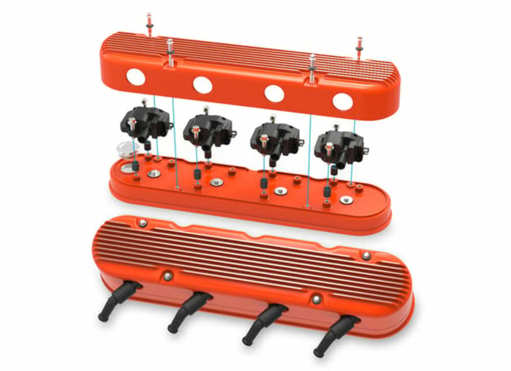 Fits 2001-2017 Silverado 2500 HD 2-Piece Finned Valve Cover-GenIII/IV Ls 241-183