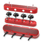 2-Pc LS Finned Valve Covers - Gloss Red Finish with Machined Fins - 241-184