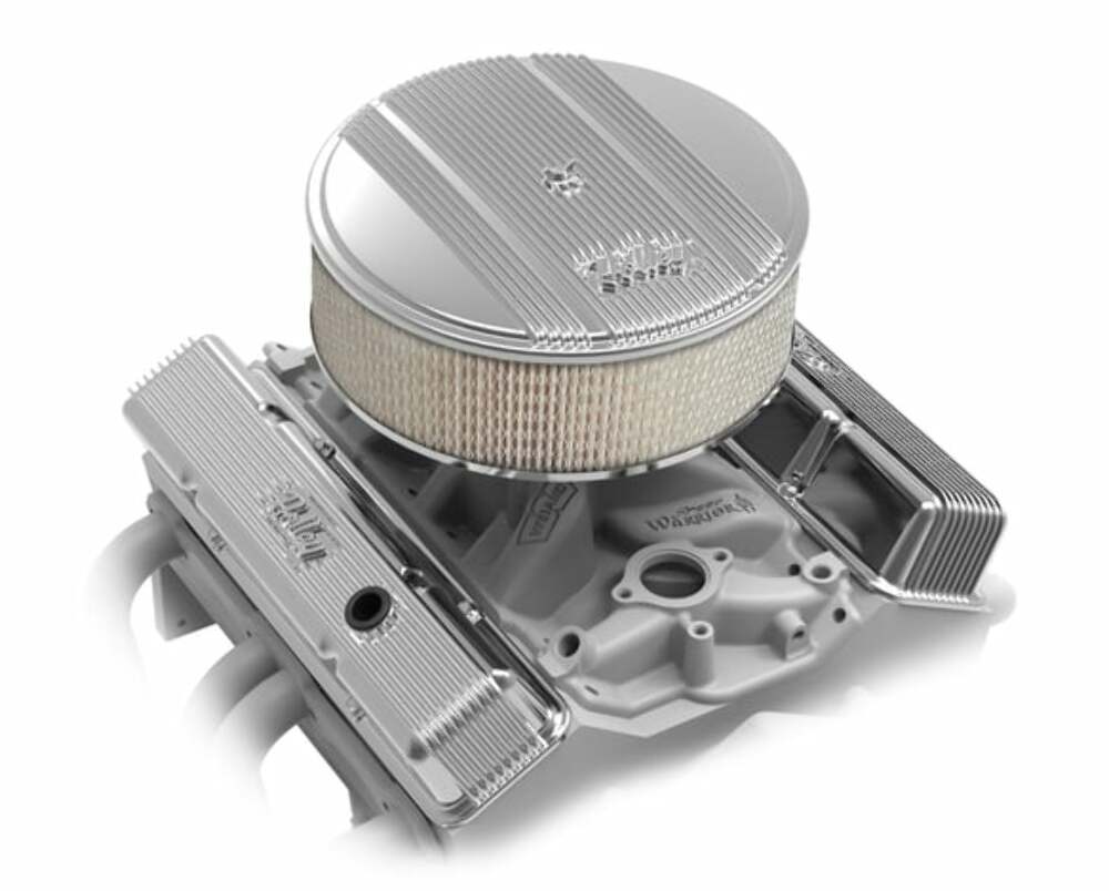 SBC Vintage Series Finned Valve Covers - Polished Finish - 241-241