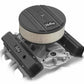 SBC Vintage Series Finned Valve Covers - Satin Black Machined Finish - 241-242
