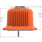 Holley Finned Valve Covers Small Block Chevy Engines Factory Orange 241-249