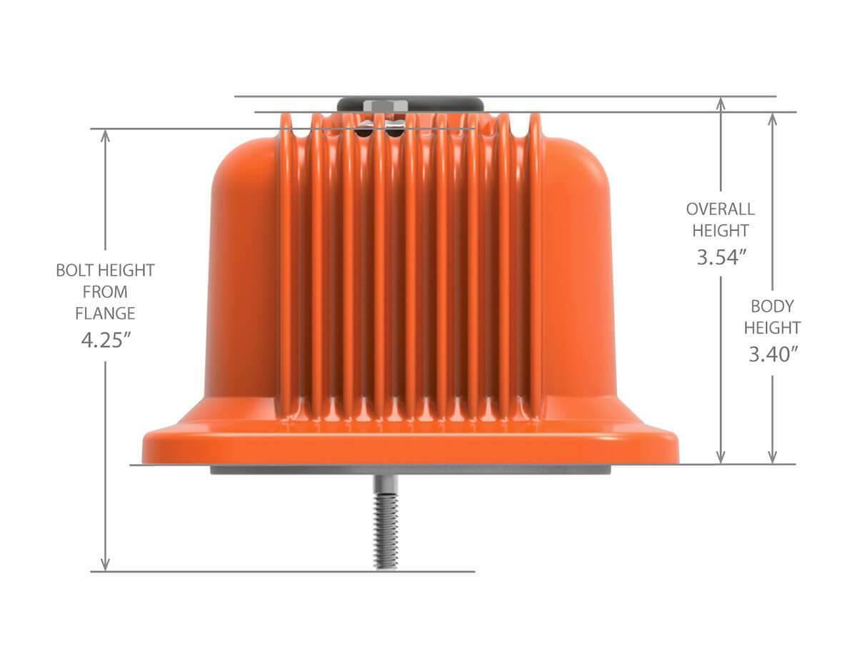 Holley Finned Valve Covers Small Block Chevy Engines Factory Orange 241-249