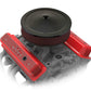 Holley Finned Valve Covers Small Block Chevy Engines Gloss Red Finish 241-250