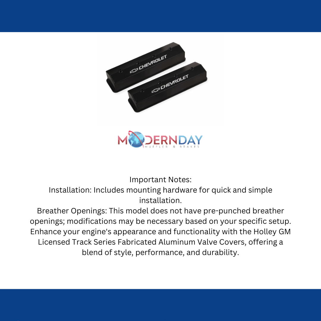 Holley GM Licensed Track Series Valve Covers - 241-286