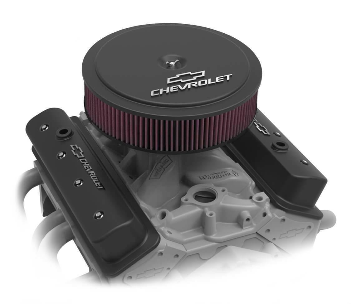 GM Muscle Series Center Bolt Valve Covers Satin Black Machined Finish - 241-292