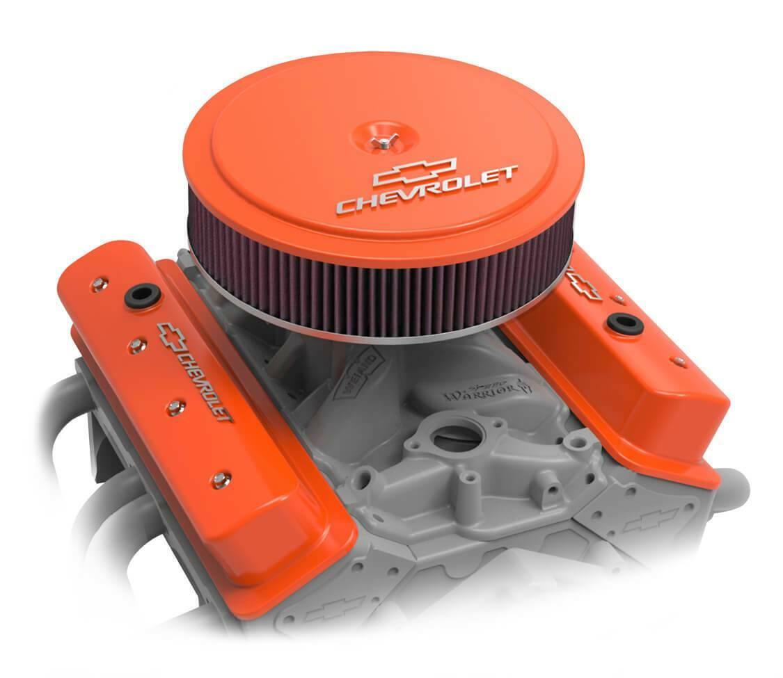 GM Muscle Series Center Bolt Valve Covers Factory Orange Machined Finish 241-293