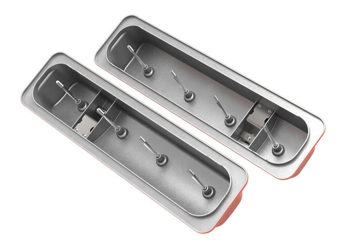 GM Muscle Series Center Bolt Valve Covers Factory Orange Machined Finish 241-293