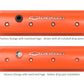 GM Muscle Series Center Bolt Valve Covers Factory Orange Machined Finish 241-293