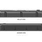 BBC Vintage Series Finned Valve Covers - Satin Black Machined Finish - 241-302