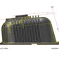 BBC Vintage Series Finned Valve Covers - Satin Black Machined Finish - 241-302