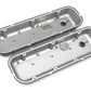BBC Vintage Series Finned Valve Covers - Satin Black Machined Finish - 241-302