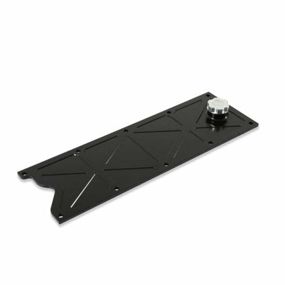 Holley LS Valley Cover with Oil Fill - Black Billet - 241-369