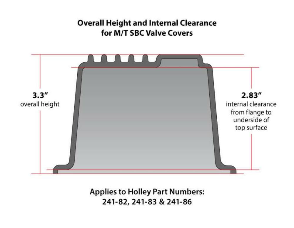 M/T Valve Covers for Chevy small block engines - Polished - 241-82