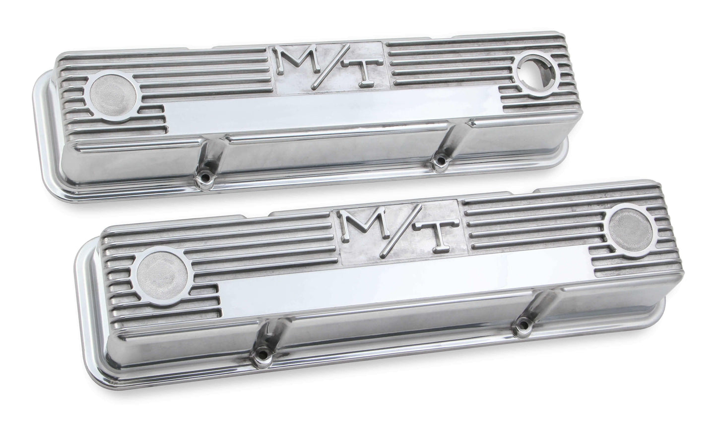 M/T Valve Covers for Chevy small block engines - Polished - 241-82