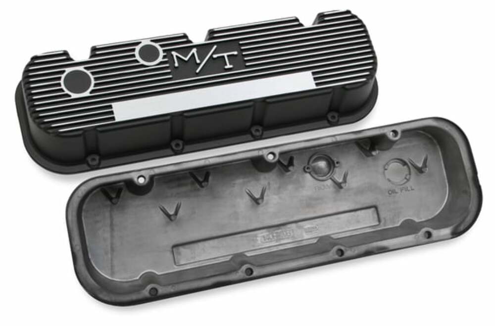 M/T Valve Covers for Big Block Chevy Engines - Satin Black - 241-85