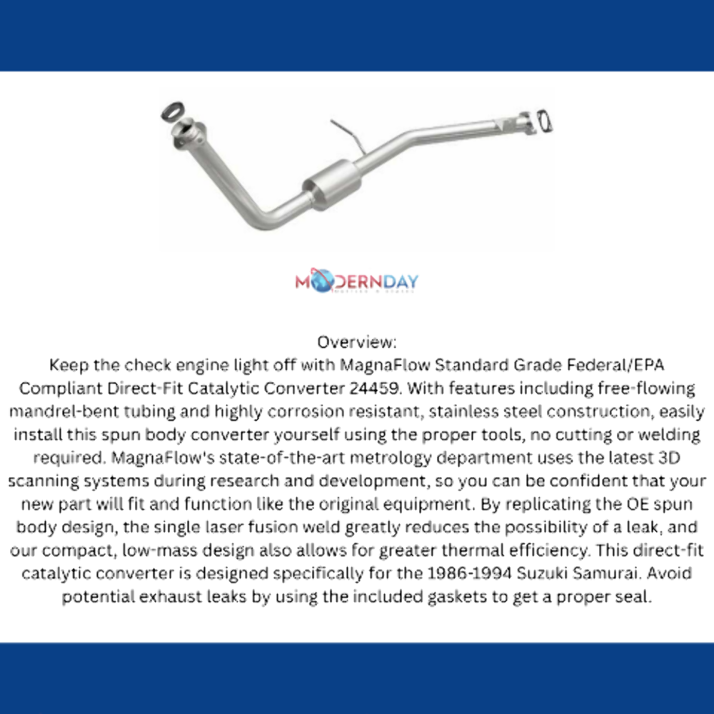 1986-1994 Suzuki Samurai Direct-Fit Catalytic Converter 24459 Magnaflow