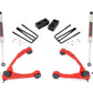 Fits Chevy/GMC 1500 (07-13) 3.5 Inch Lift Kit; Cast Steel; M1 Strut; 24640RED