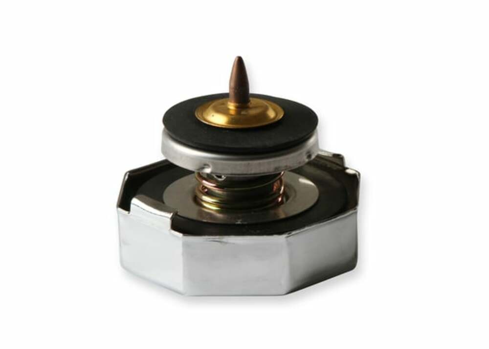 Mr Gasket 2471S Thermocap Radiator Cap, 16 Lb. Silver Temp Gauge *Texas Stock*