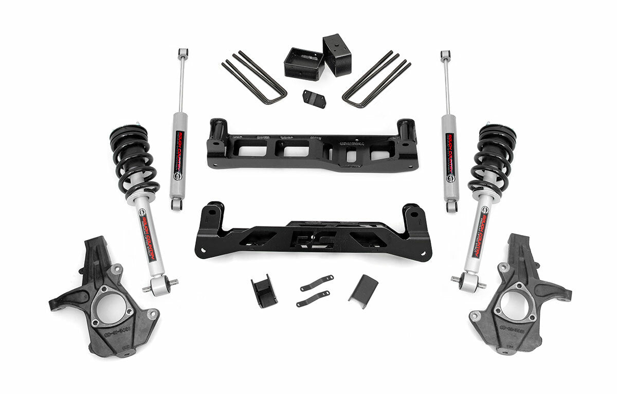 Fits Chevy/GMC 1500 (14-17) 5 Inch Lift Kit; Cast Steel; N3 Struts; 24733