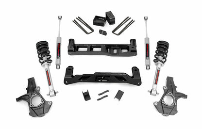 Fits Chevy/GMC 1500 (14-17) 5 Inch Lift Kit; Cast Steel; N3 Struts; 24733