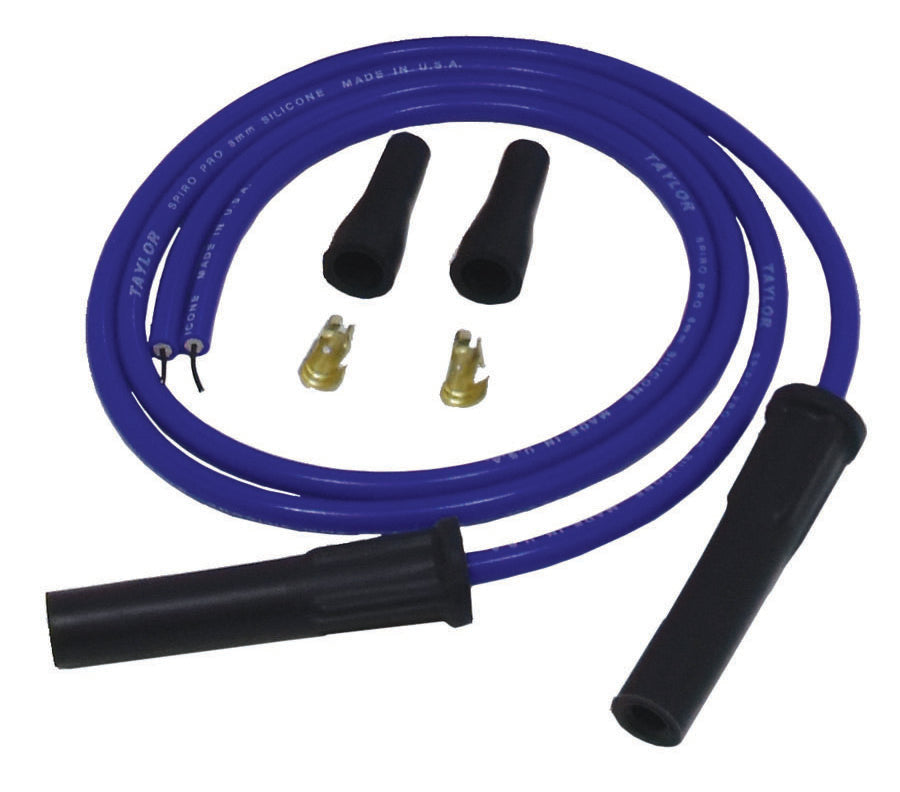 Spark Plug Wire Set Universal 8mm Silicone Spiro Pro 180? 350 ohm/ft Blue 10685