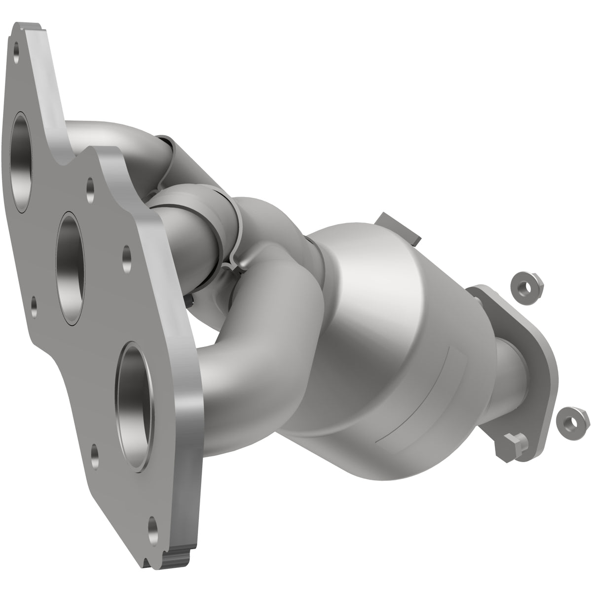 Catalytic Converter with Integrated Exhaust Manifold for HM Grade Federal / EPA Compliant Direct-Fit Manifold Catalytic