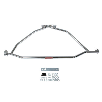 Fits 1986-1993 Mustang Strut Tower Brace (Powder Chrome)-25040 - Car Part People