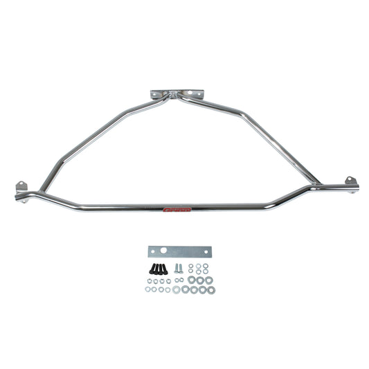 Fits 1986-1993 Mustang Strut Tower Brace (Powder Chrome)-25040 - Car Part People