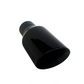 2.5" IDX4"X8" Double Wall Slant Cut Stainless Gloss Black Exhaust Tip 2508BK