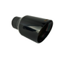 2.5" IDX4.5"X8" Double Wall Slant Cut Stainless Gloss Black Exhaust Tip 2509BK
