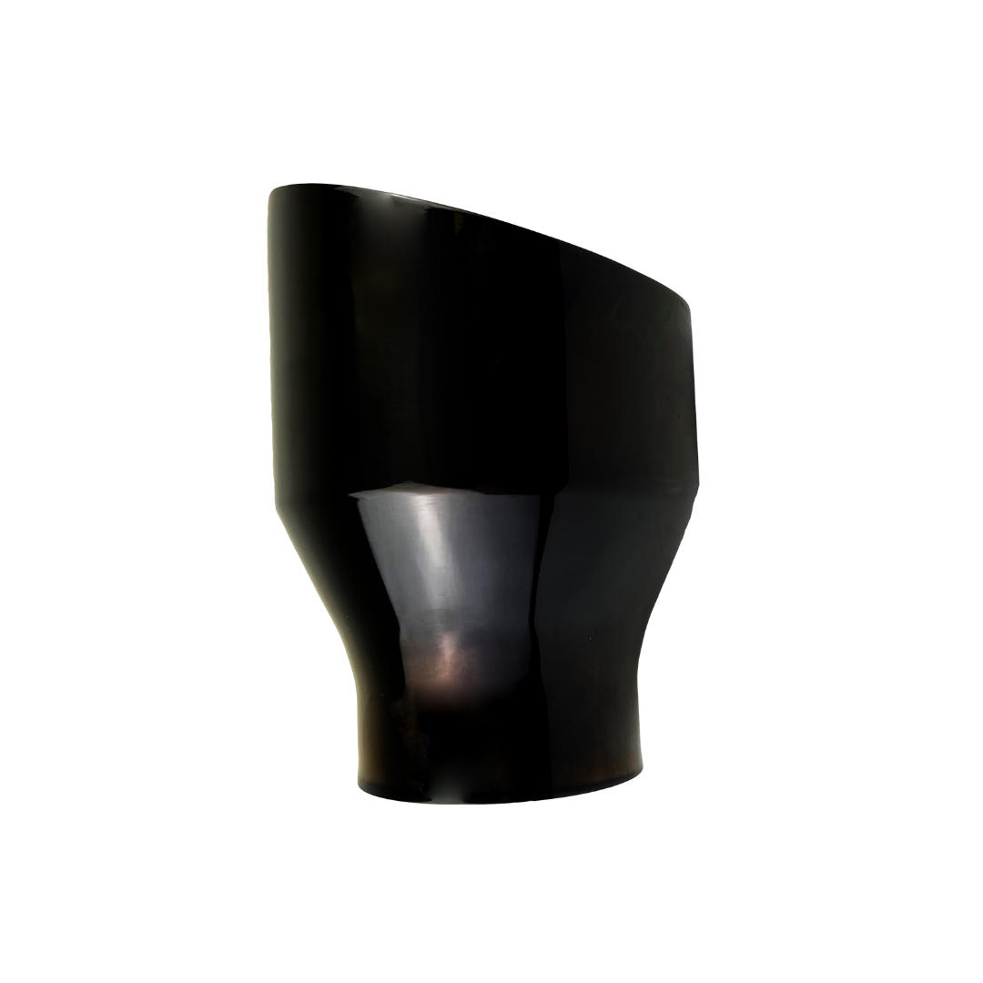 2.5" IDX4"X5.5" Double Wall Slant Cut S/S Gloss Black Exhaust Tip 2510BK