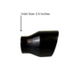 2.5" IDX4"X5.5" Double Wall Slant Cut S/S Gloss Black Exhaust Tip 2510BK