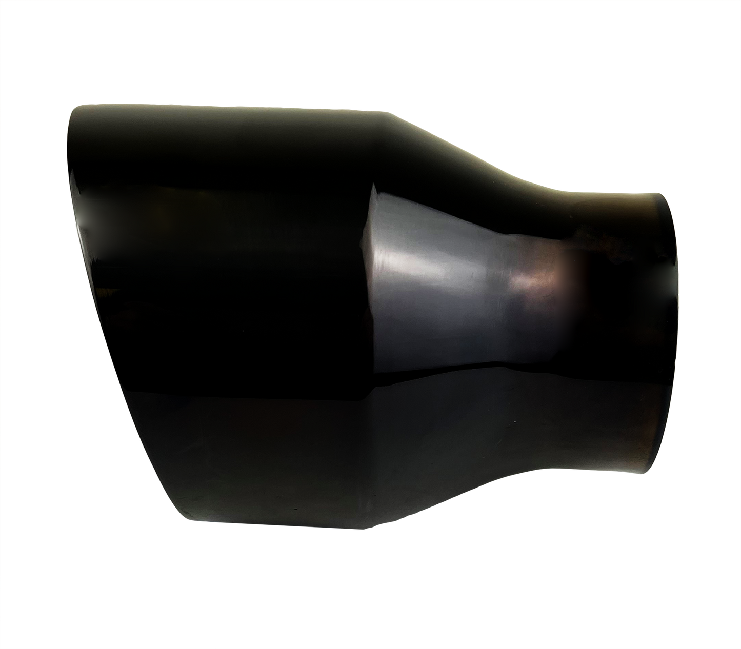 2.5" IDX4"X5.5" Double Wall Slant Cut S/S Gloss Black Exhaust Tip 2510BK
