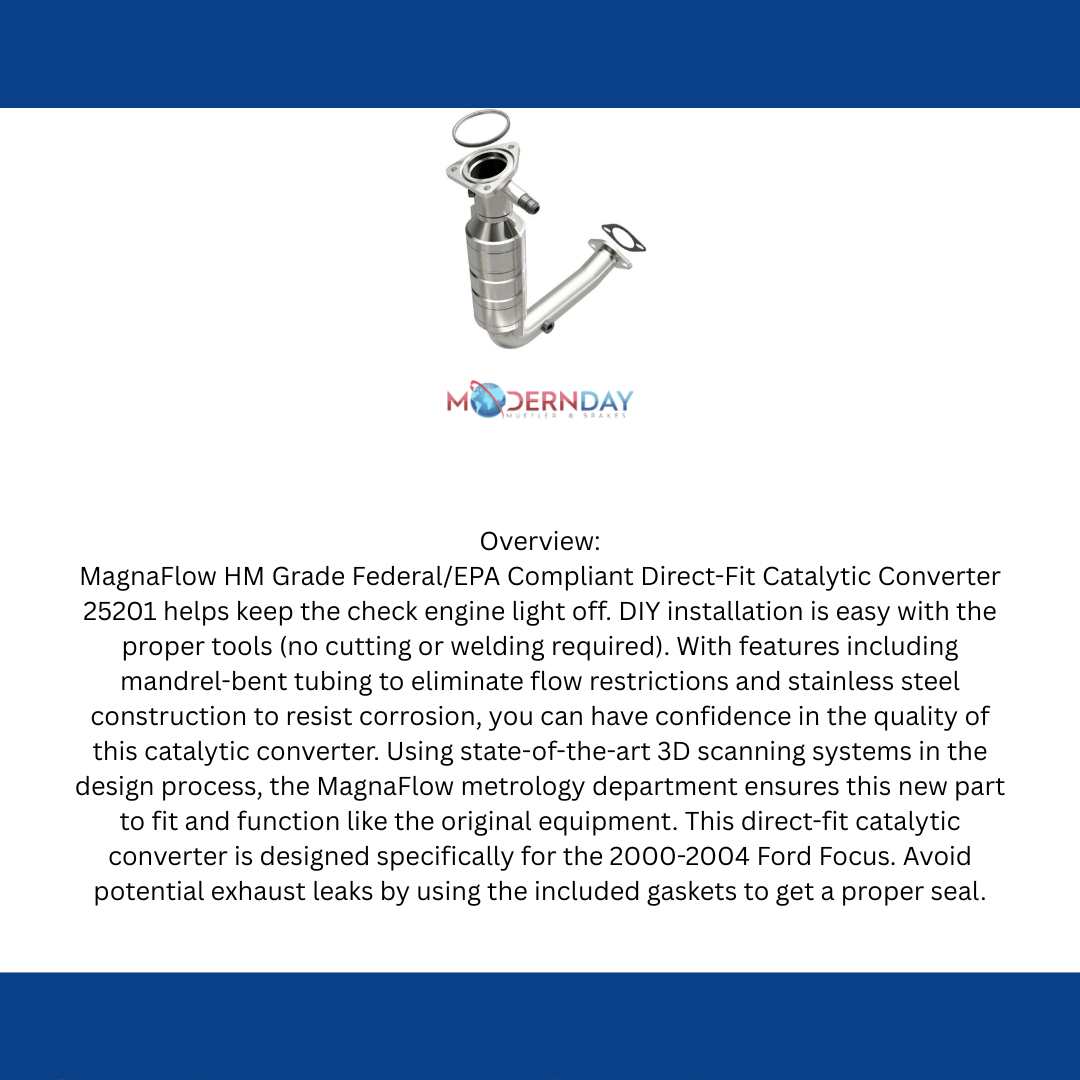 00-02 Focus 2.0L Direct-Fit Catalytic Converter 25201 Magnaflow